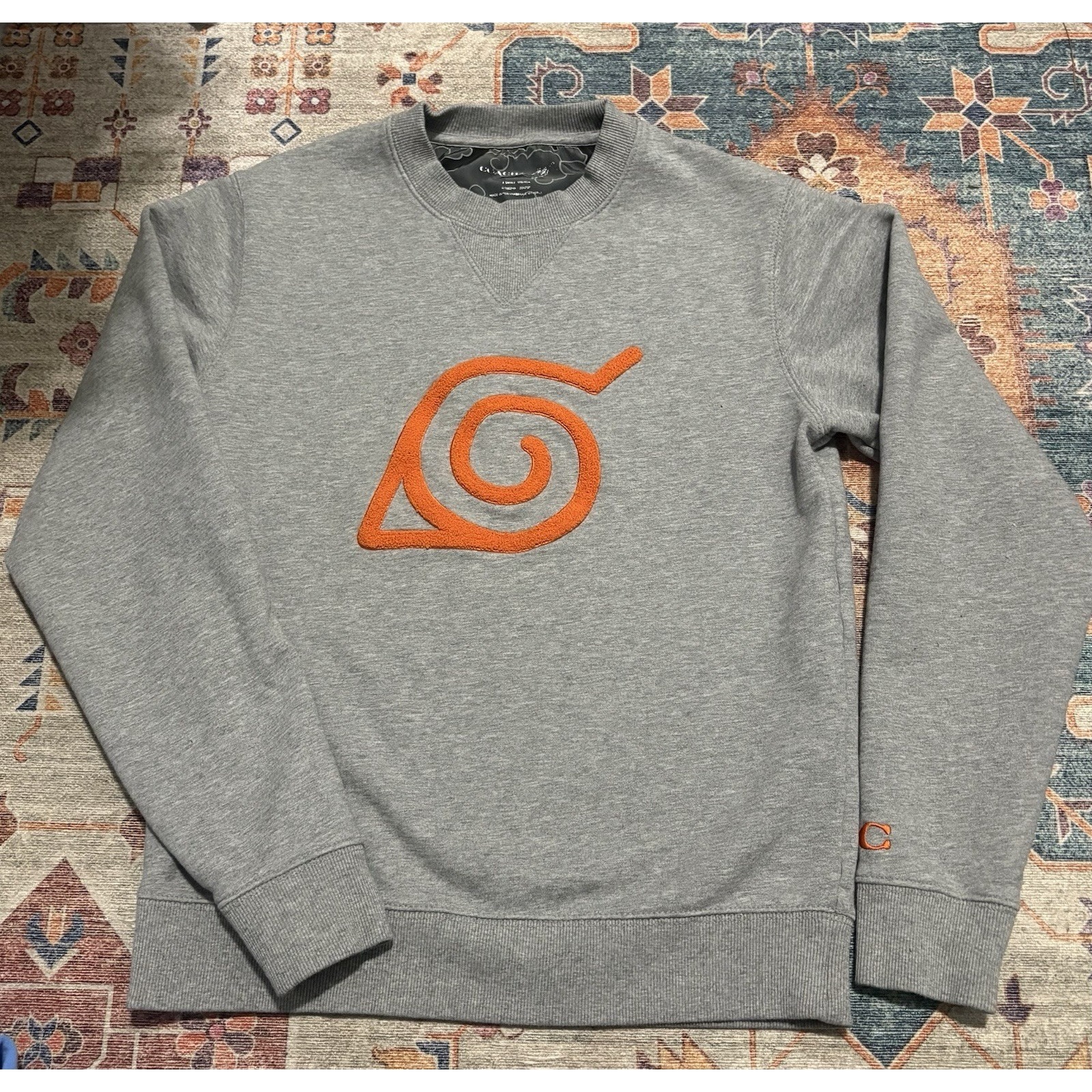 Coach X Naruto Michael B Jordan Crewneck Sweatshirt Size Xsmall Hidden Leaf Rare